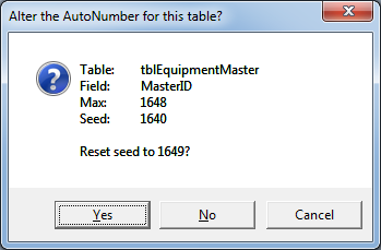 Alter AutoNumber Dialog