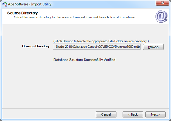 Import Utility - Source Directory