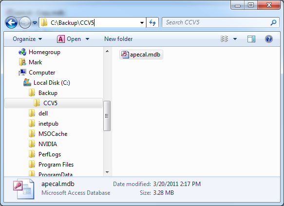 New Calibration Management Database Location