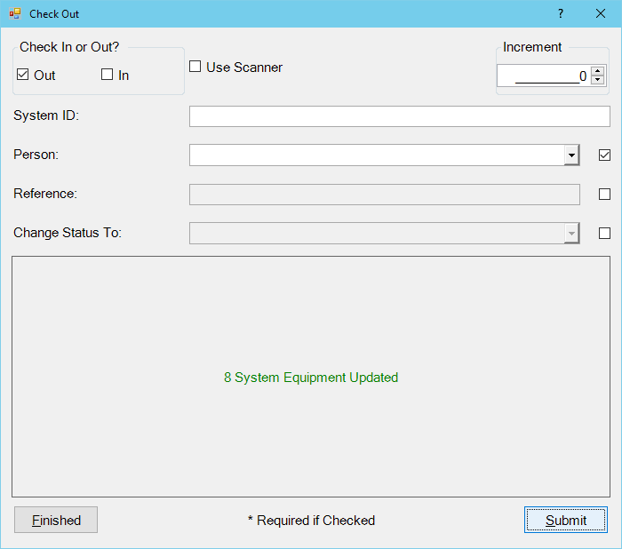 Equipment Systems Calibration Control