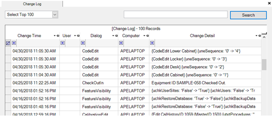 Activity Data Tab