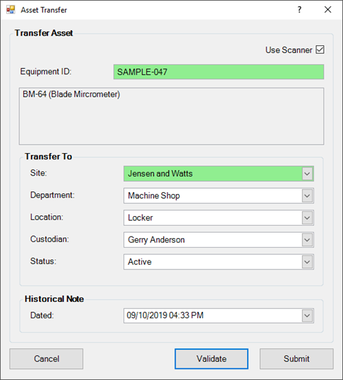 Asset Transfer
