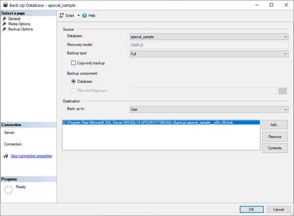 Backup SQL Server Database