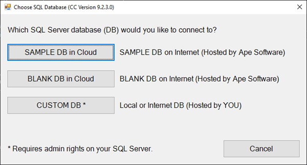 Show Sample Database