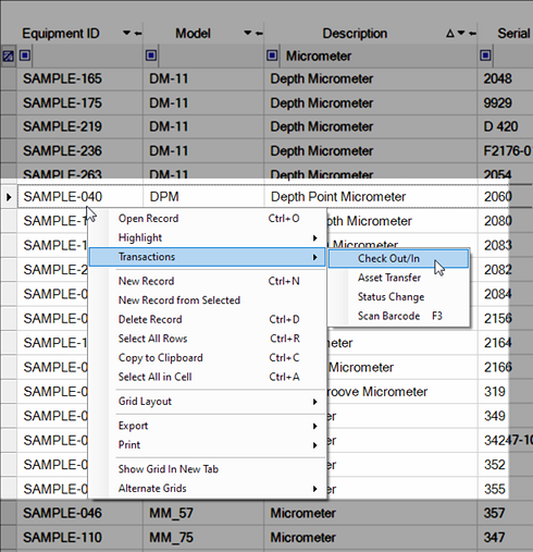 Check Out Feature Context Menu