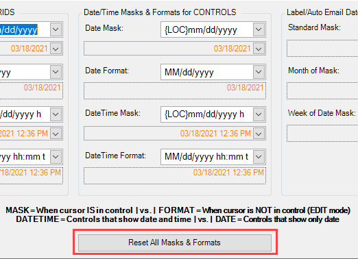 Date Masks for Controls