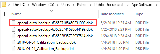dbk Backup File