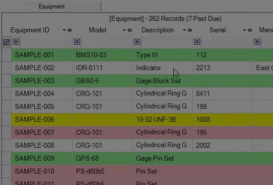 Grid Filter Row